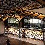 Bamboo interior design for a restaurant in Bali
