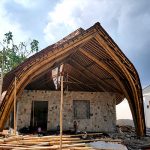 Construction of a Bambo spa in Bali